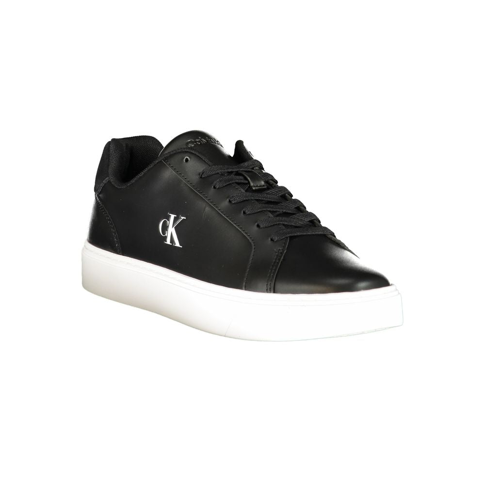 Calvin Klein Black Polyurethane Men's Sneaker | Regal Royce
