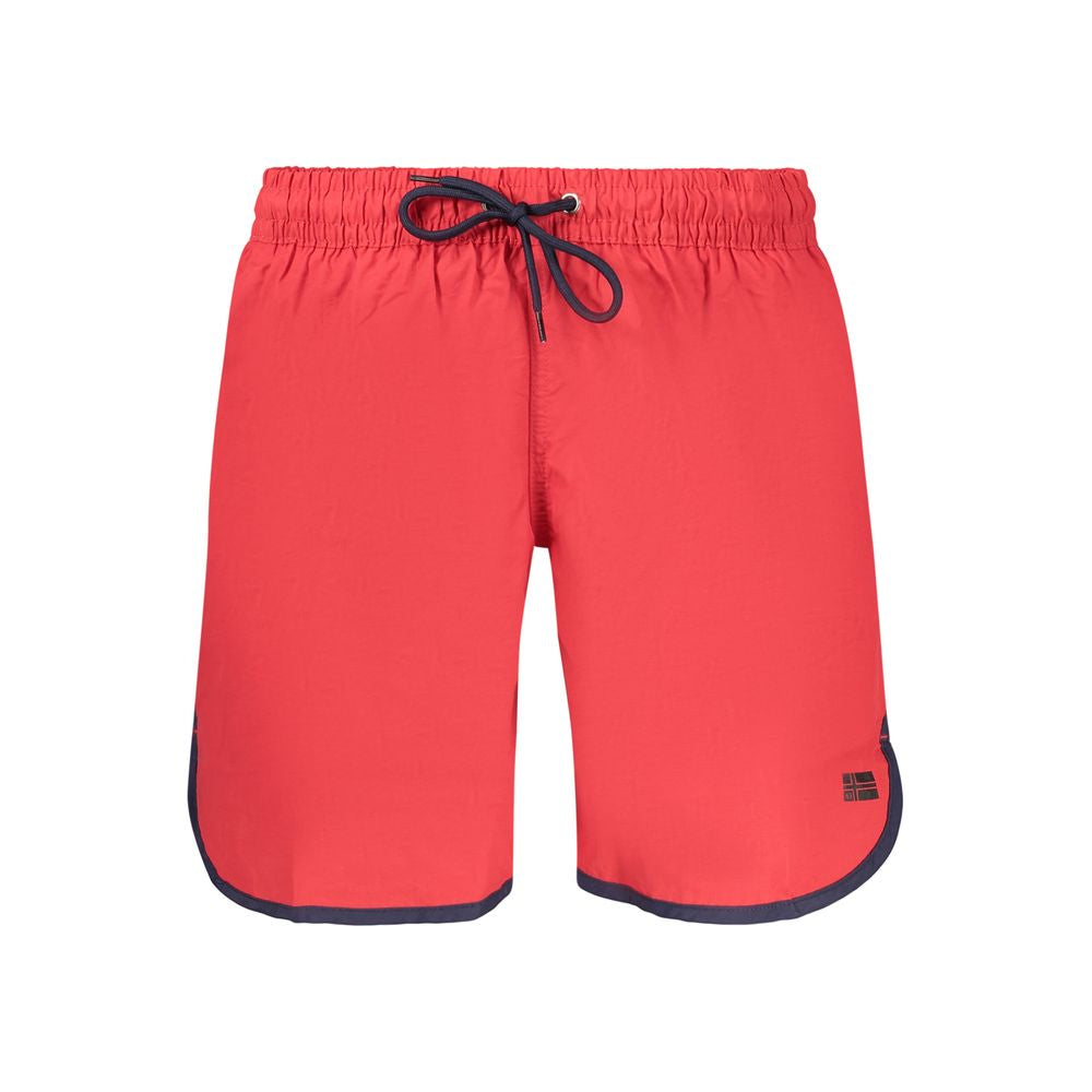 Norway 1963 Rosso Polyamide Men's Swim Shorts | Regal Royce