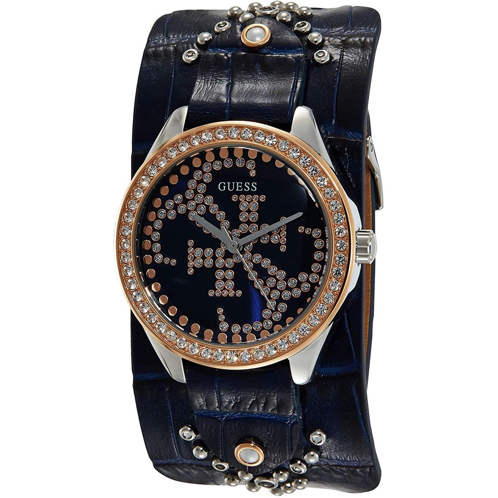 Guess Blue Leather Dress Watch | Regal Royce