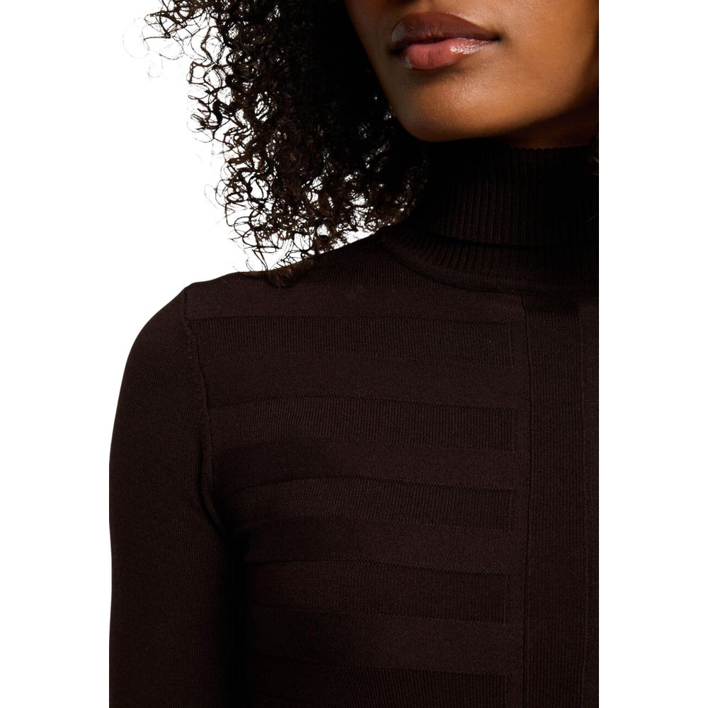 Morgan De Toi Brown Viscose Turtleneck | Regal Royce