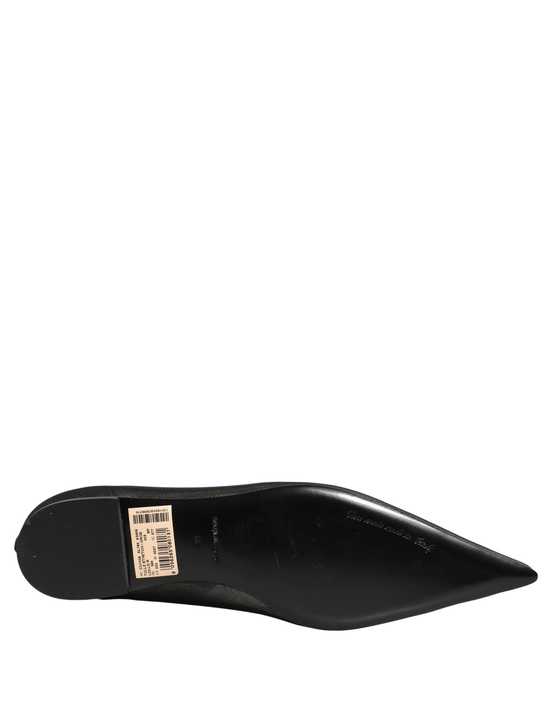 Dolce & Gabbana Black Over The Knee Tulle Flats Boots Shoes | Regal Royce