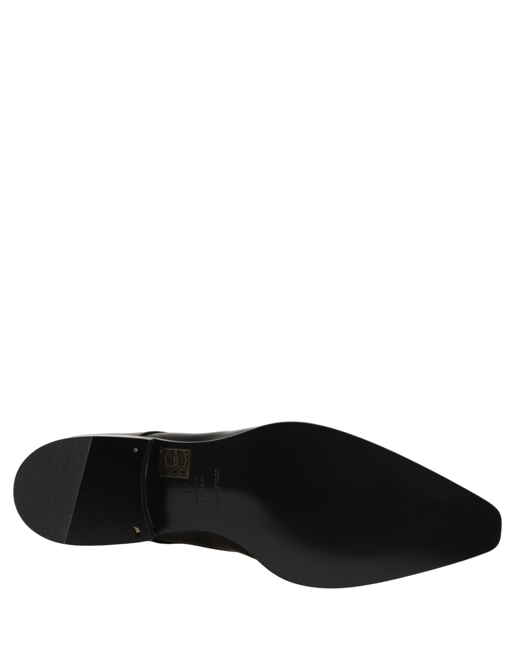 Dolce & Gabbana Black Leather Lace Up Derby Dress Shoes | Regal Royce
