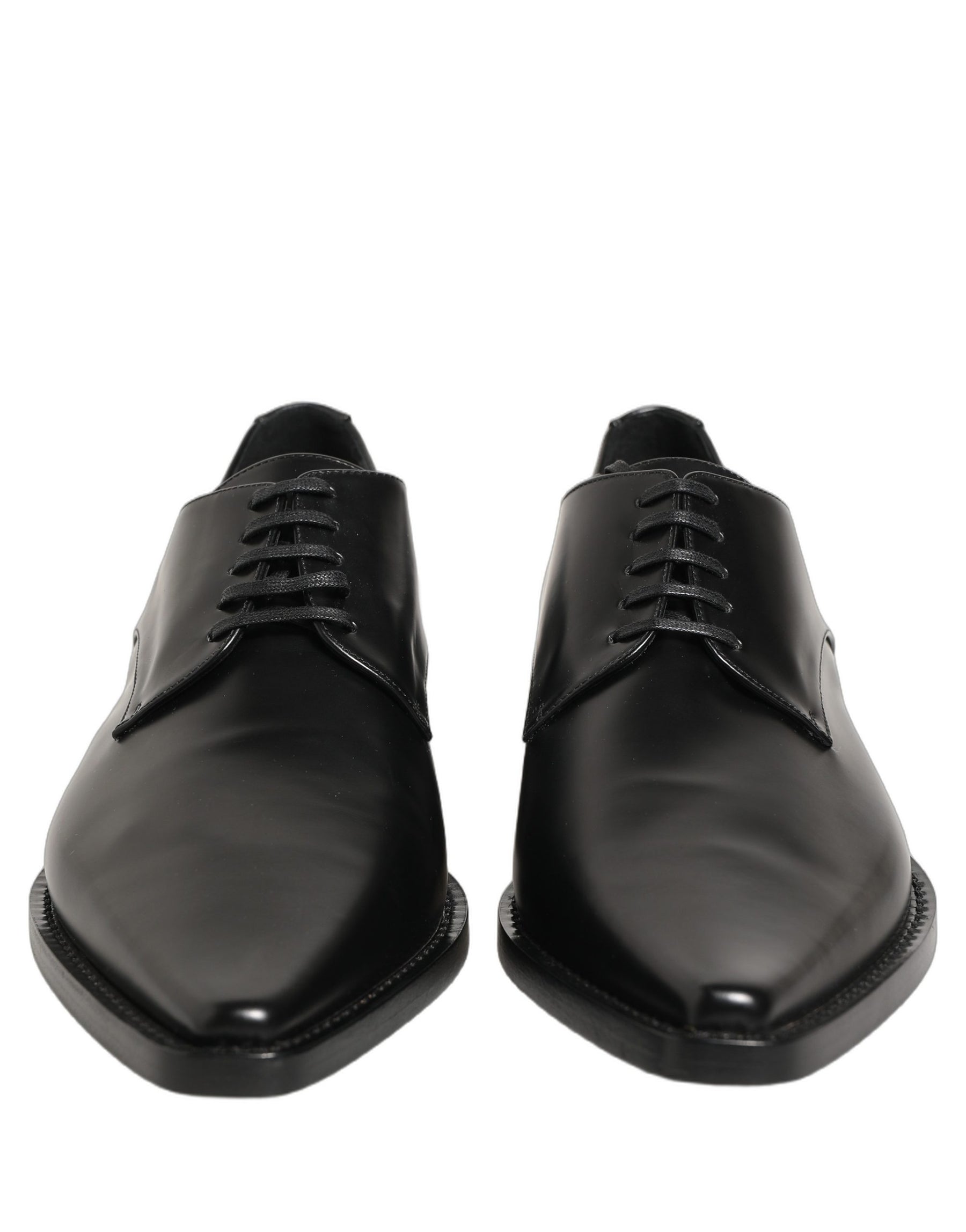 Dolce & Gabbana Black Leather Lace Up Derby Dress Shoes | Regal Royce