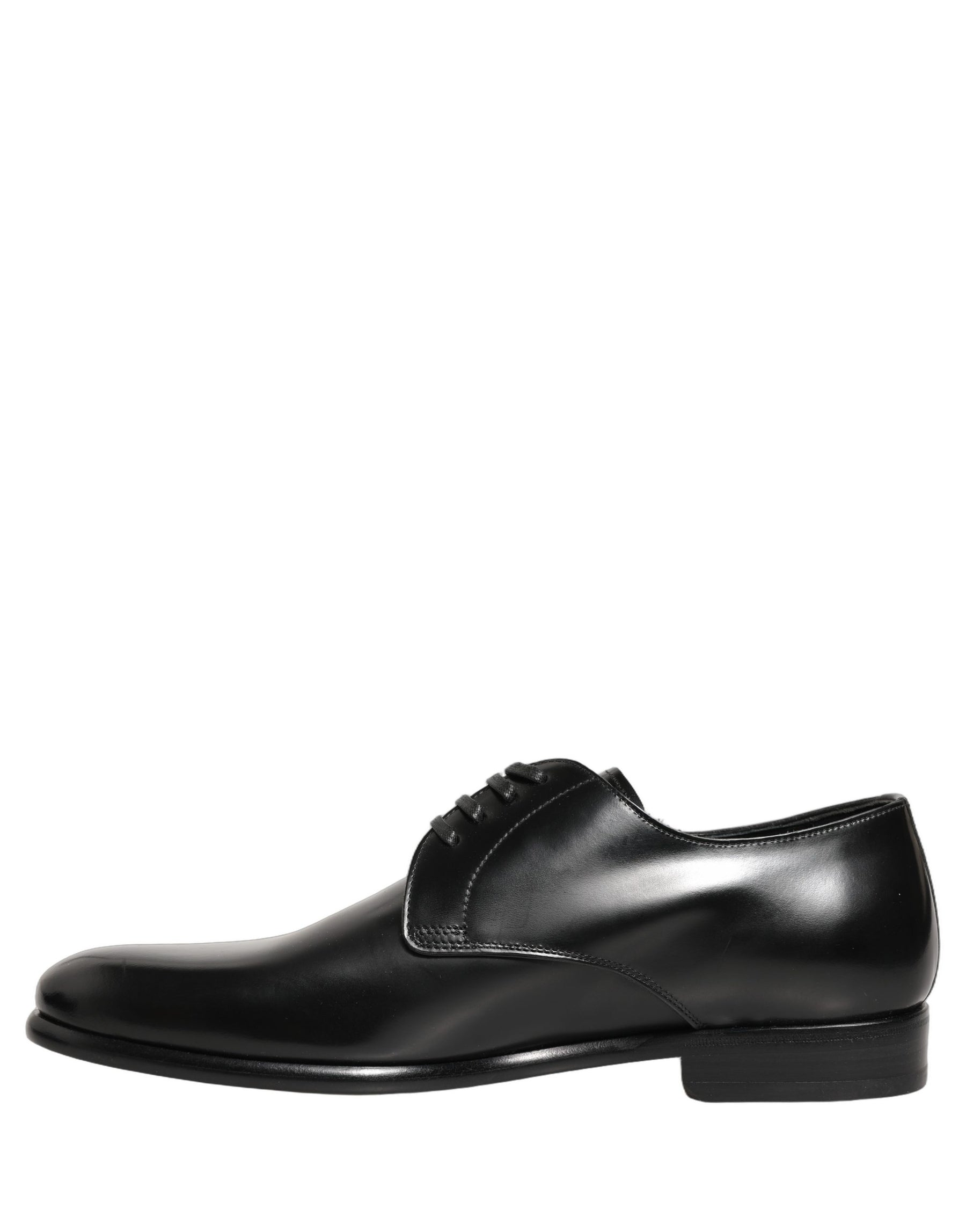 Dolce & Gabbana Black Leather Lace Up Derby Dress Shoes | Regal Royce