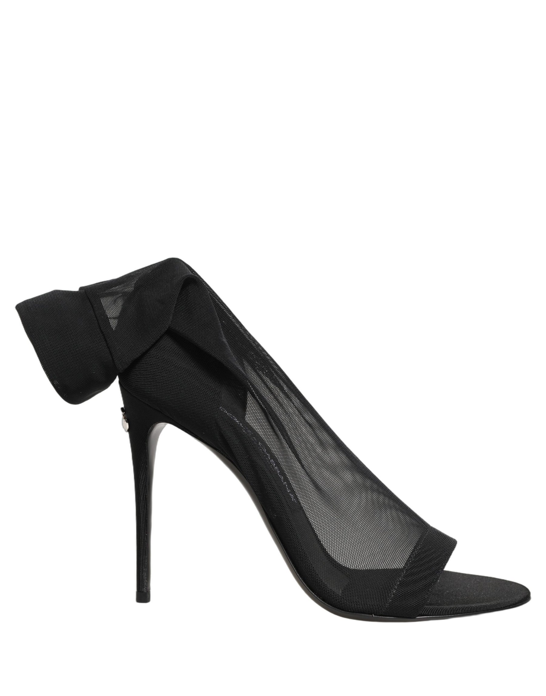 Dolce & Gabbana Black Nylon Mesh Sock Style Boots Shoes | Regal Royce