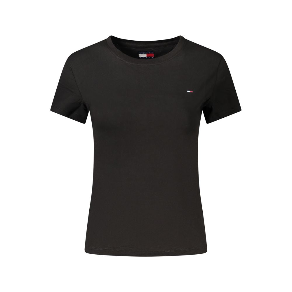 Tommy Hilfiger Black Cotton Women's T-Shirt | Regal Royce