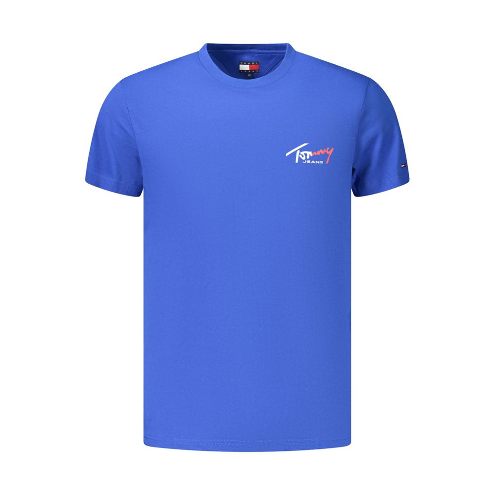 Tommy Hilfiger Blue Cotton Men's T-Shirt | Regal Royce