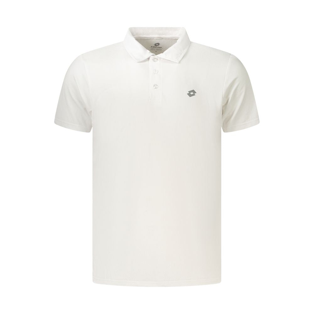 Lotto White Polyester Men's Polo Shirt | Regal Royce