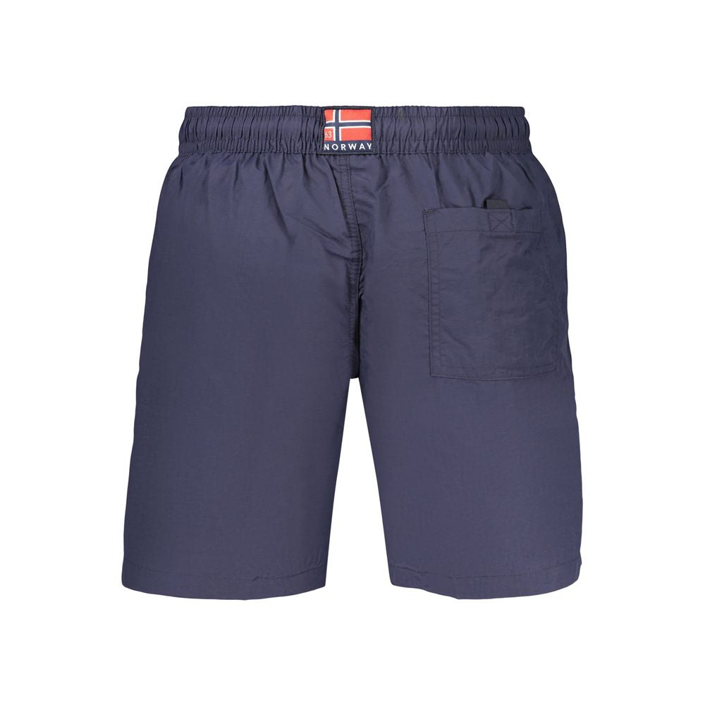 Norway 1963 Blue Polyamide Men's Swim Boxer | Regal Royce