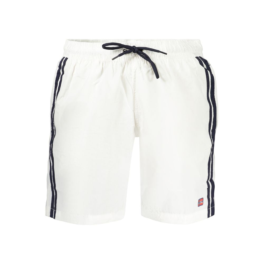 Norway 1963 Bianco Polyamide Men's Swimwear | Regal Royce