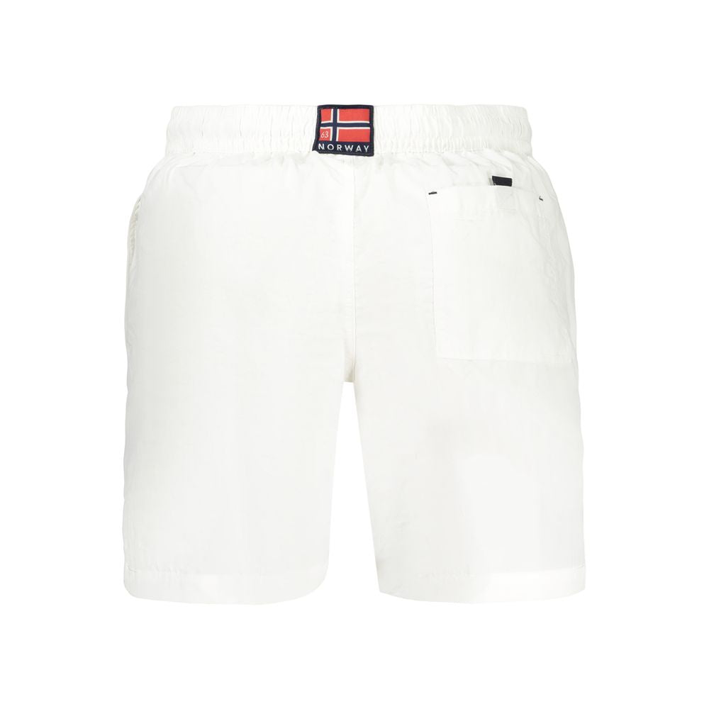 Norway 1963 Bianco Polyamide Men's Swimwear | Regal Royce