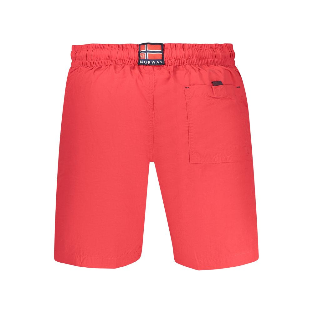 Norway 1963 Rosso Poliammide Uomo Swimwear | Regal Royce