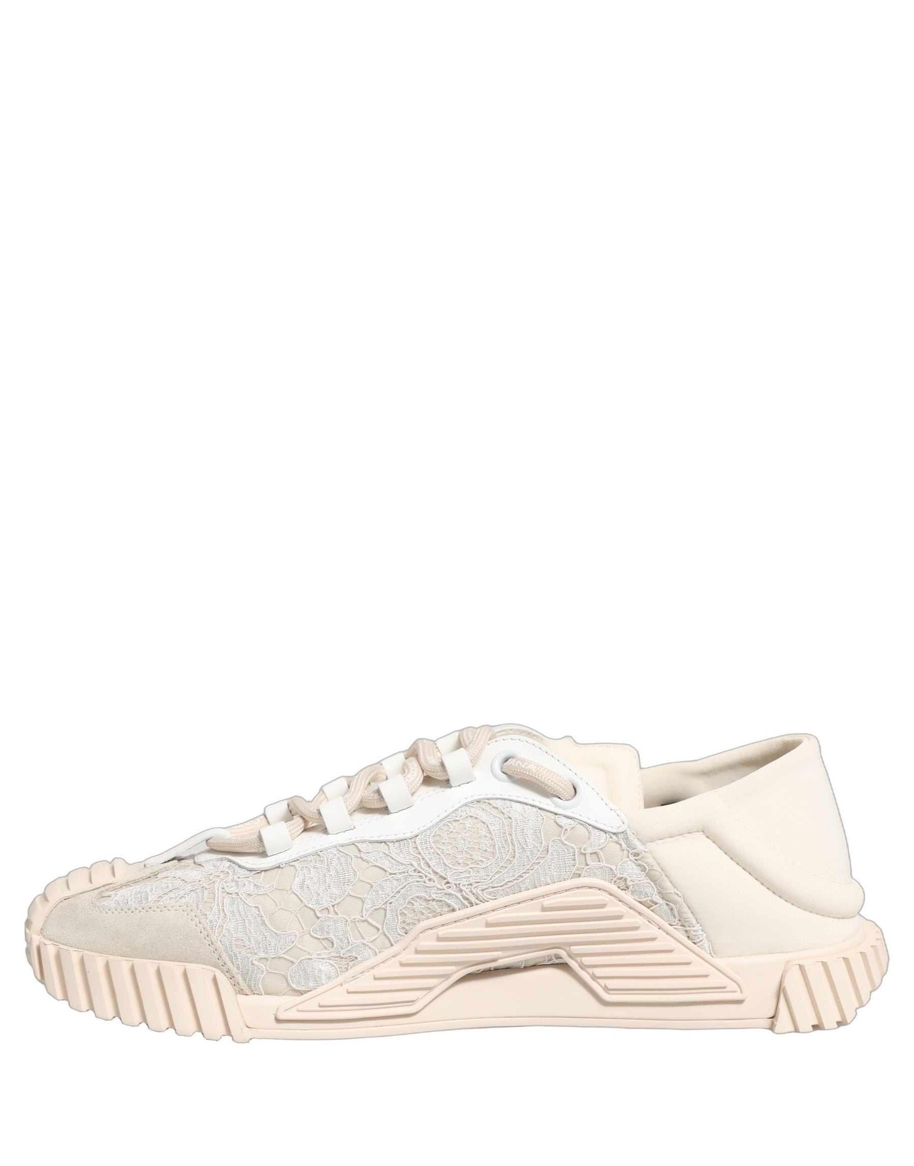 Dolce & Gabbana White Lace NS1 Low Top Sneaker Sports Shoes | Regal Royce