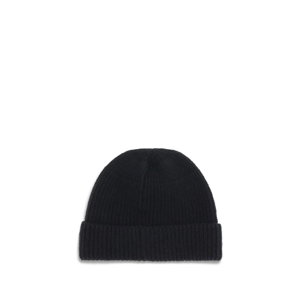 Prada Black Wool Oves Aries Beanie | Regal Royce