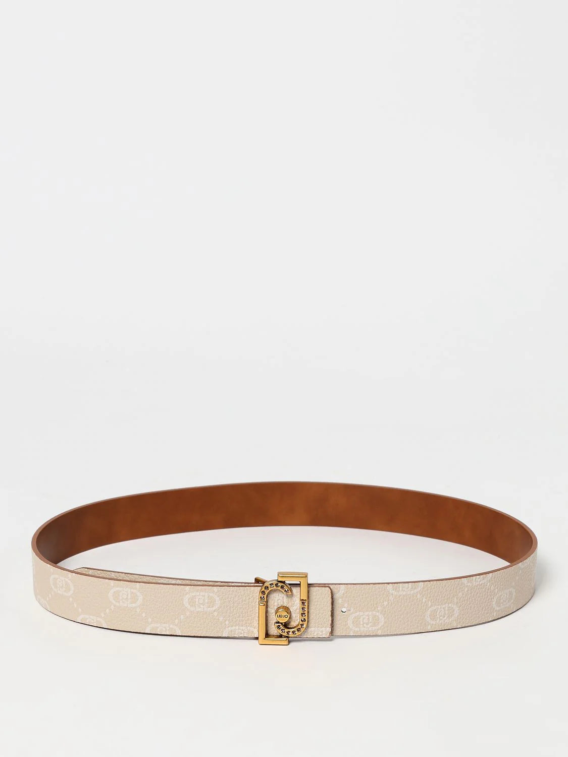 Liu Jo Beige Leather Regular Belt | Regal Royce