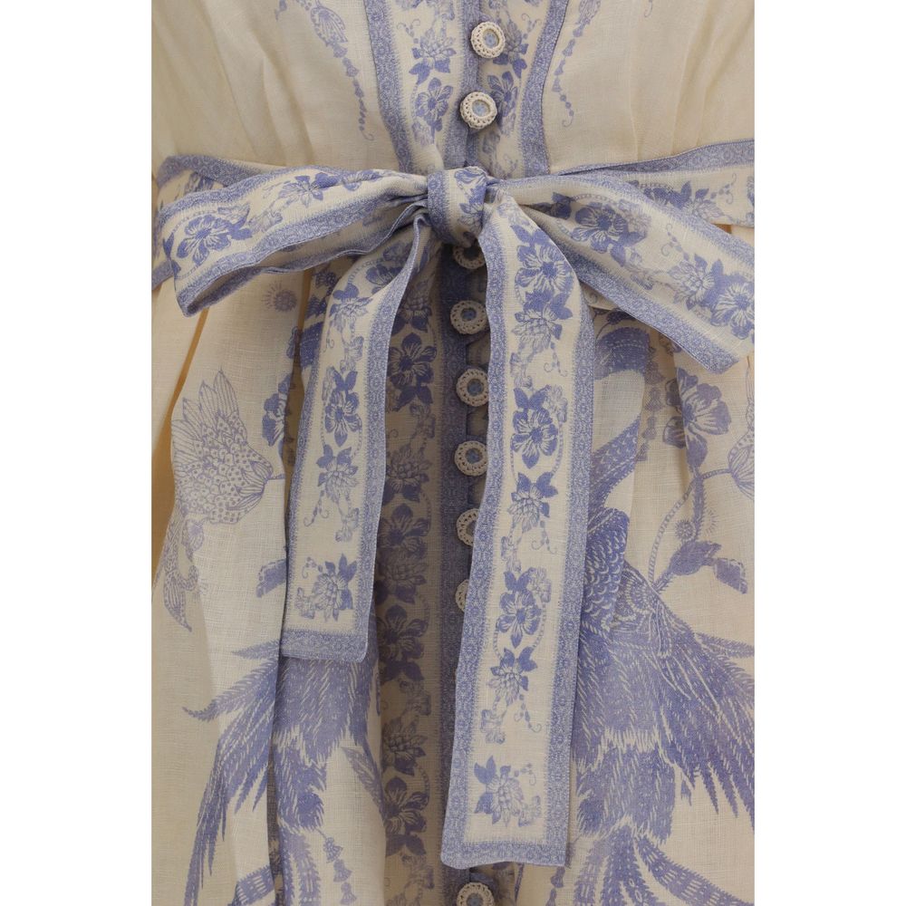 Zimmermann Multicolor Linen Casual Dress | Regal Royce
