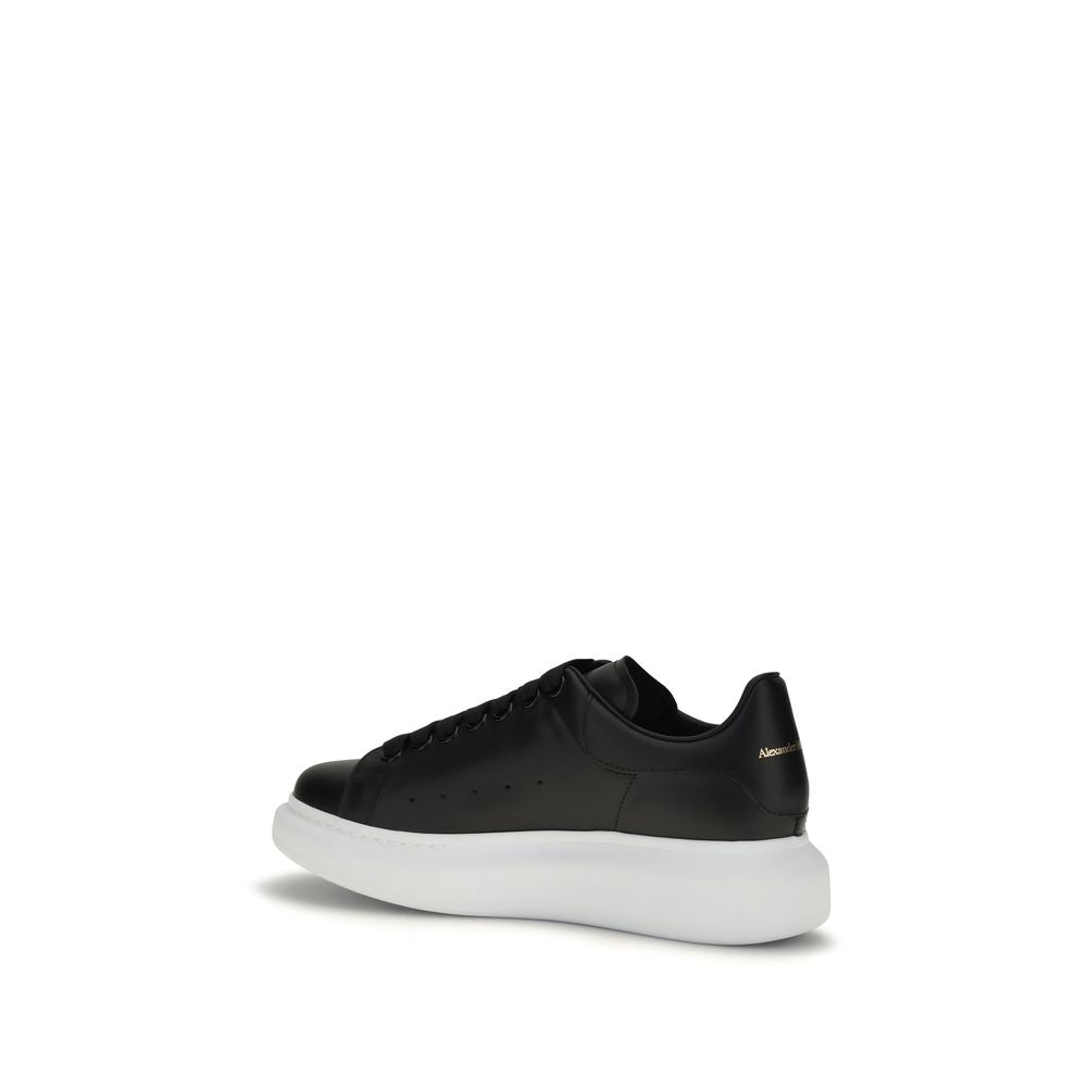 Alexander McQueen Black Calf Leather Bos Taurus Platform Sneakers | Regal Royce
