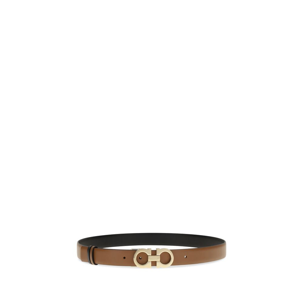 Ferragamo Brown Calf Leather Bos Taurus Regular Belt | Regal Royce
