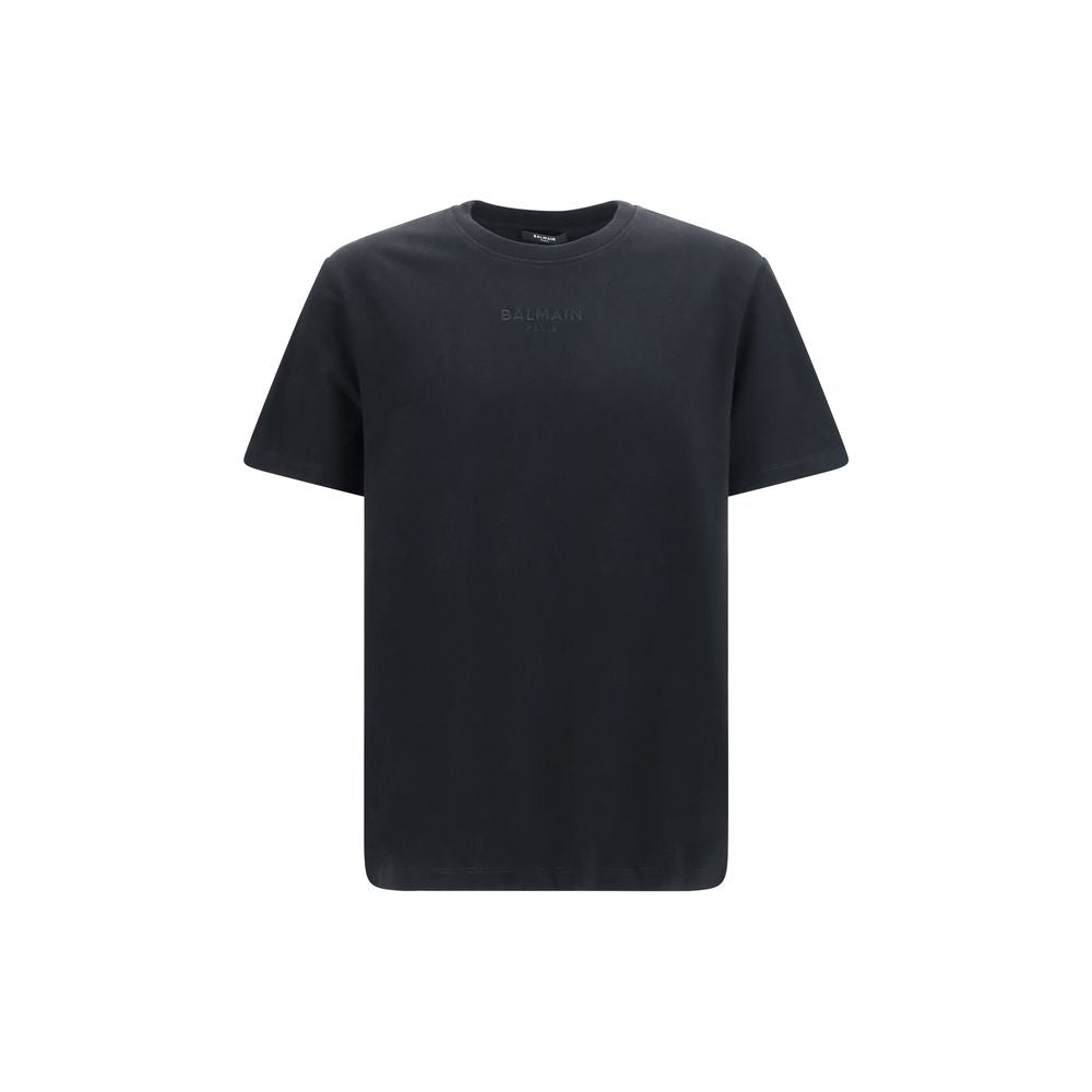 Balmain Black Cotton T-Shirt | Regal Royce