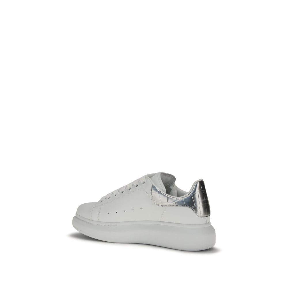 Alexander McQueen White Calf Leather Bos Taurus Platform Sneakers | Regal Royce