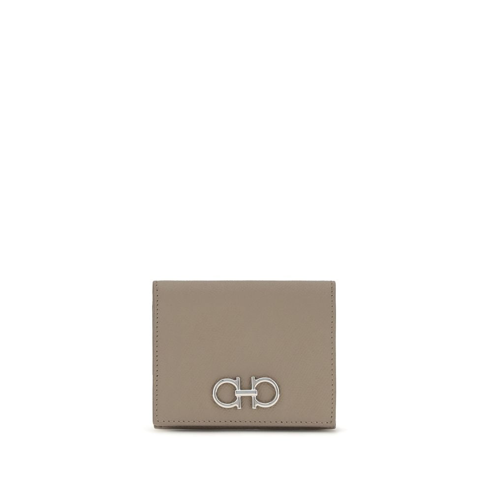 Ferragamo Beige Calf Leather Bos Taurus Wallet | Regal Royce