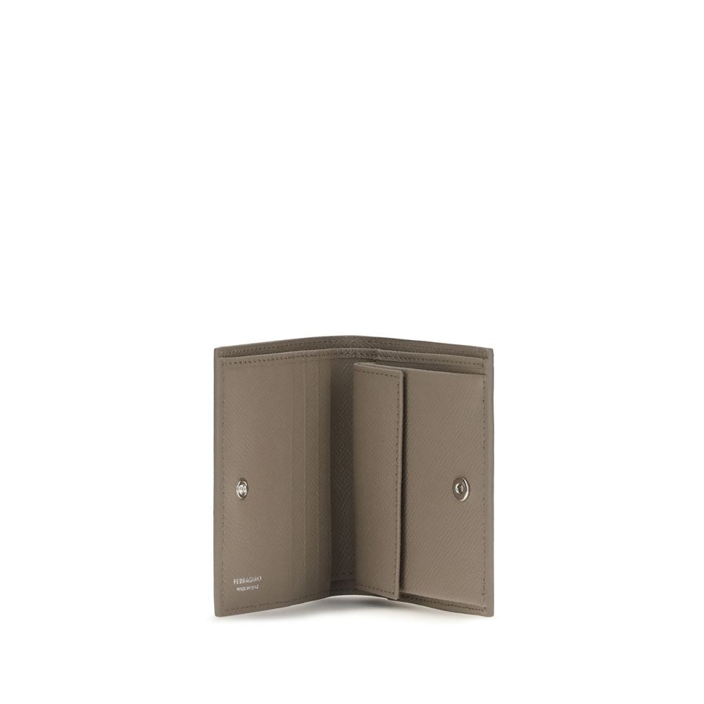 Ferragamo Beige Calf Leather Bos Taurus Wallet | Regal Royce