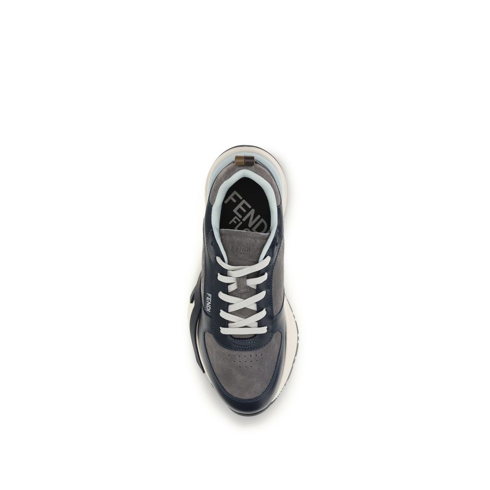 Fendi Multicolor Calf Leather Bos Taurus Athletic Sneakers | Regal Royce