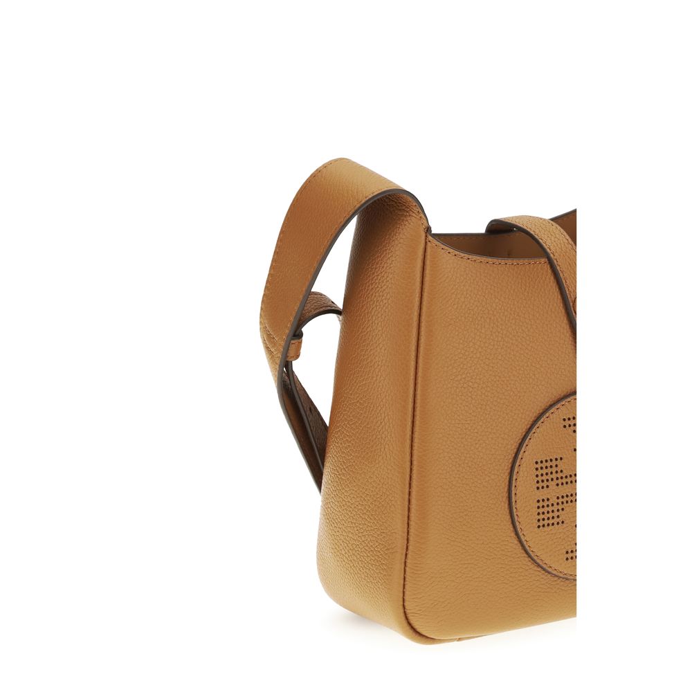Tory Burch Brown Calf Leather Bos Taurus Shoulder Bag | Regal Royce