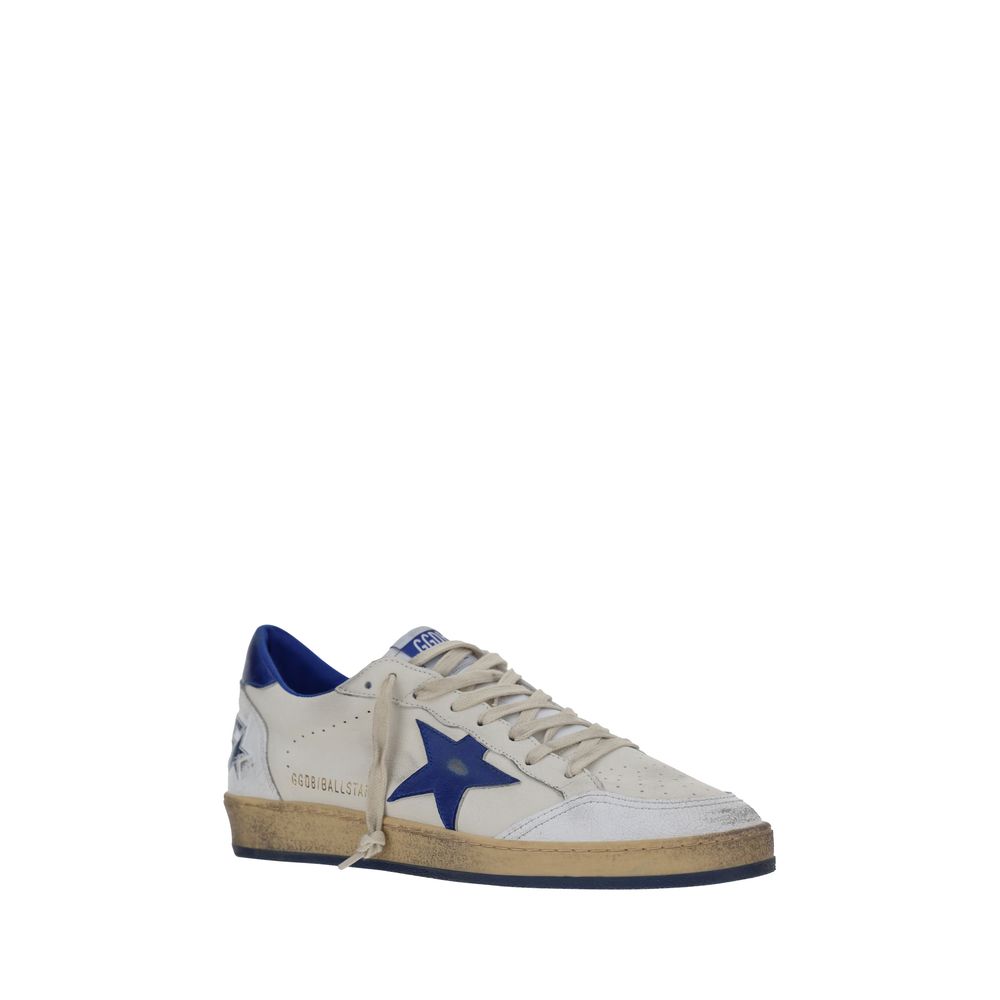 Golden Goose White Goatskin Low Top Sneakers | Regal Royce