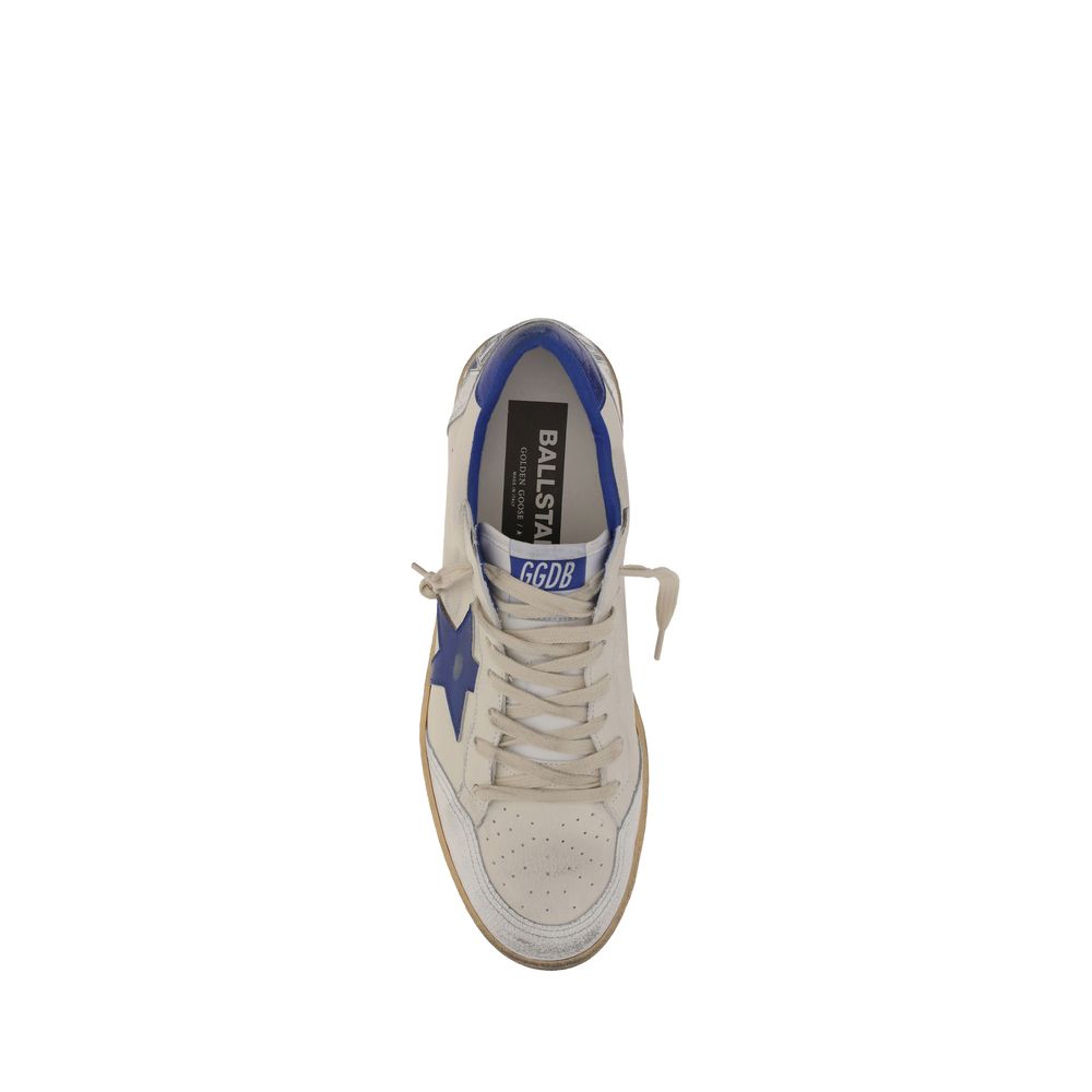 Golden Goose White Goatskin Low Top Sneakers | Regal Royce