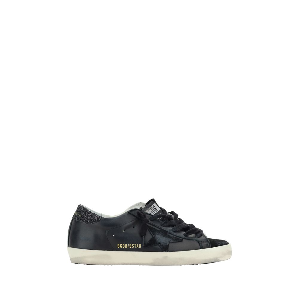 Golden Goose Black Calf Leather Bos Taurus Sneakers | Regal Royce