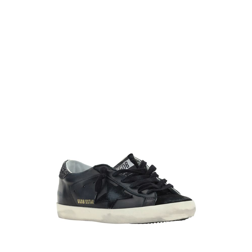 Golden Goose Black Calf Leather Bos Taurus Sneakers | Regal Royce