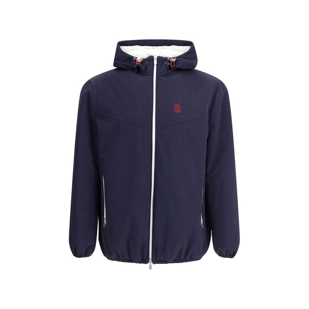 Brunello Cucinelli Blue Polyamide Shell Jacket | Regal Royce