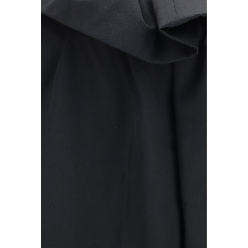 Khaite Black Wool Oves Aries Casual Pants | Regal Royce