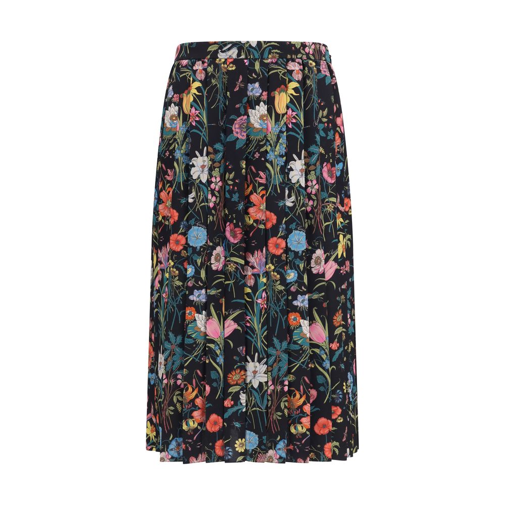 Gucci Multicolor Silk Midi Skirt | Regal Royce