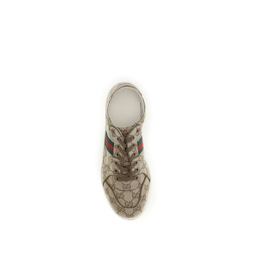 Gucci Beige Polyester Athletic Sneakers | Regal Royce
