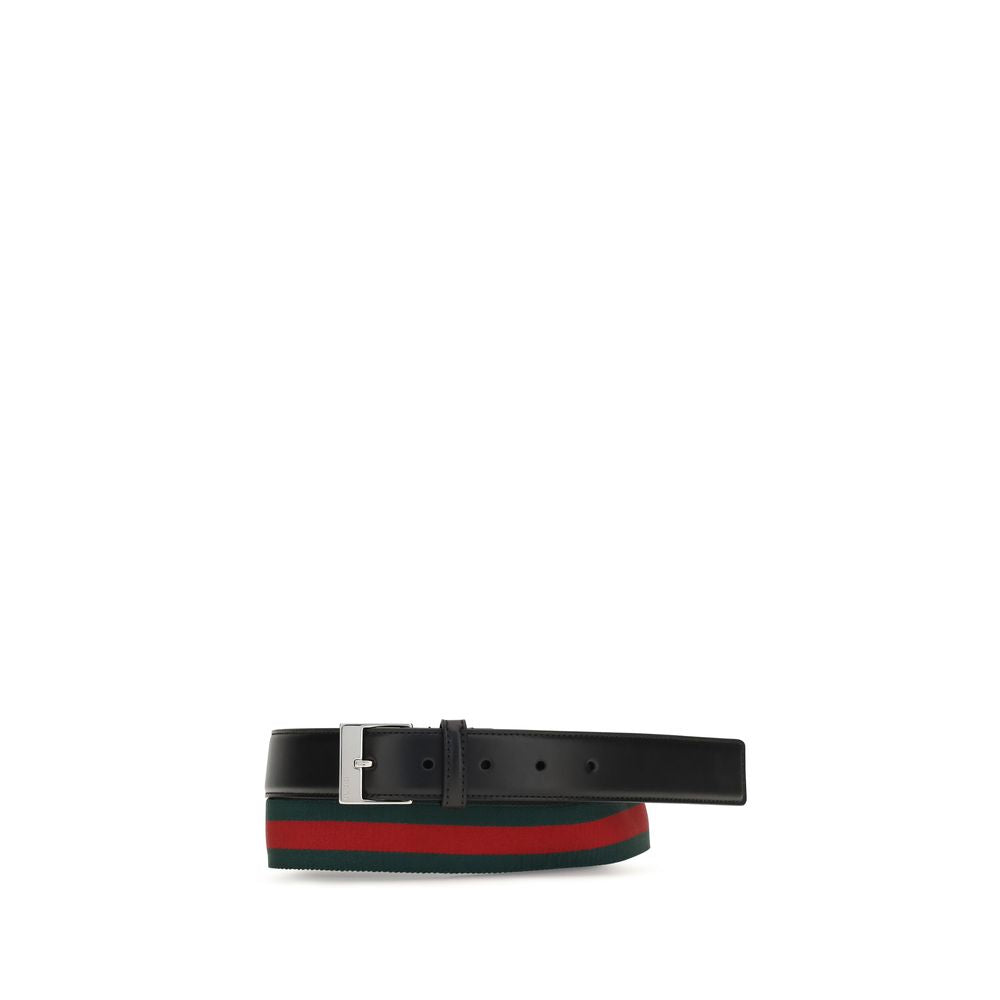 Gucci Black Calf Leather Bos Taurus Regular Belt | Regal Royce