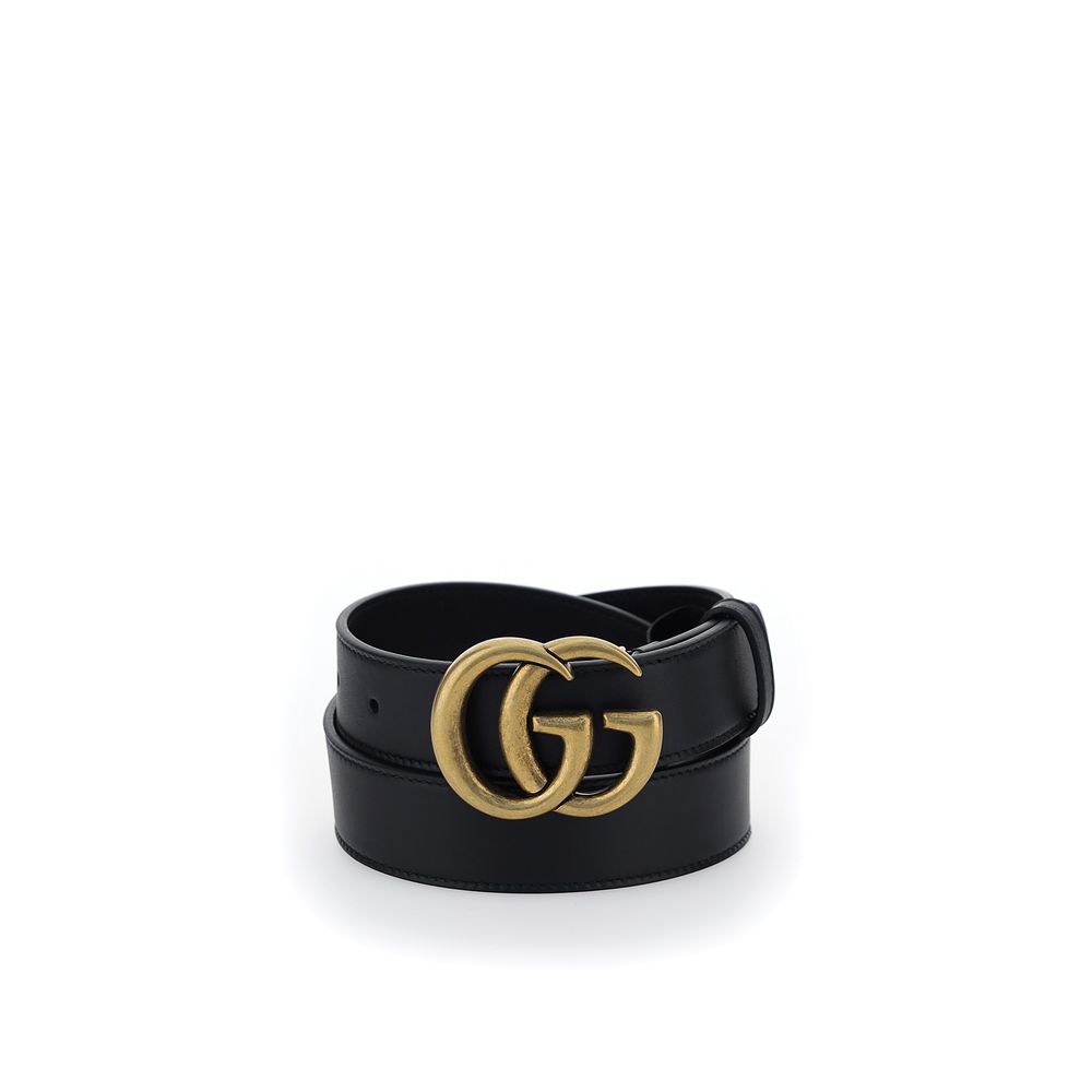 Gucci Black Calf Leather Bos Taurus Regular Belt | Regal Royce