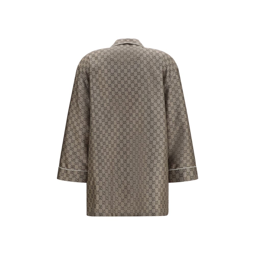 Gucci Beige Silk Dress Shirt | Regal Royce