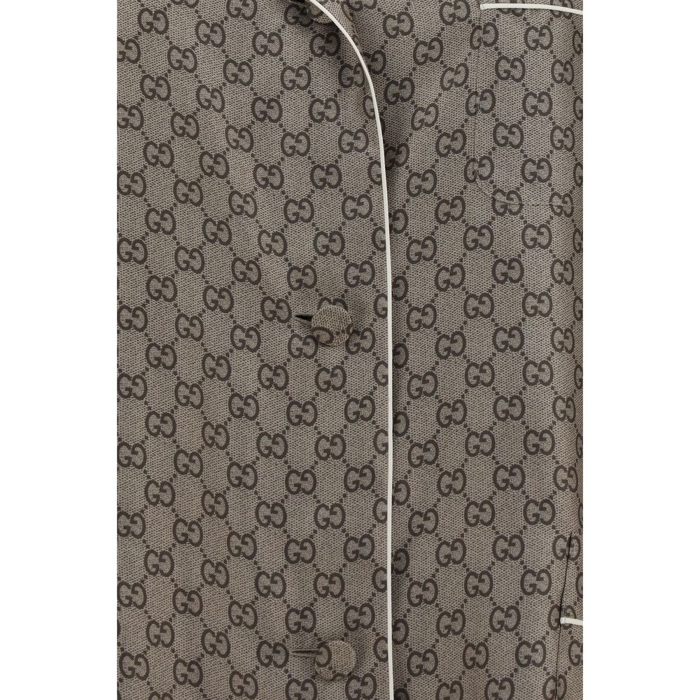 Gucci Beige Silk Dress Shirt | Regal Royce