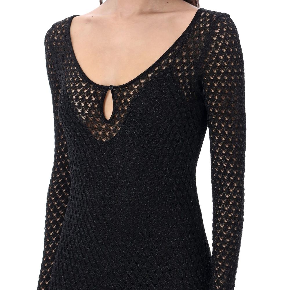 Tom Ford Black Metallic Fibre Casual Dress | Regal Royce