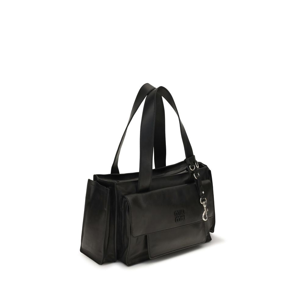 Miu Miu Brown Calf Leather Bos Taurus Shoulder Bag | Regal Royce