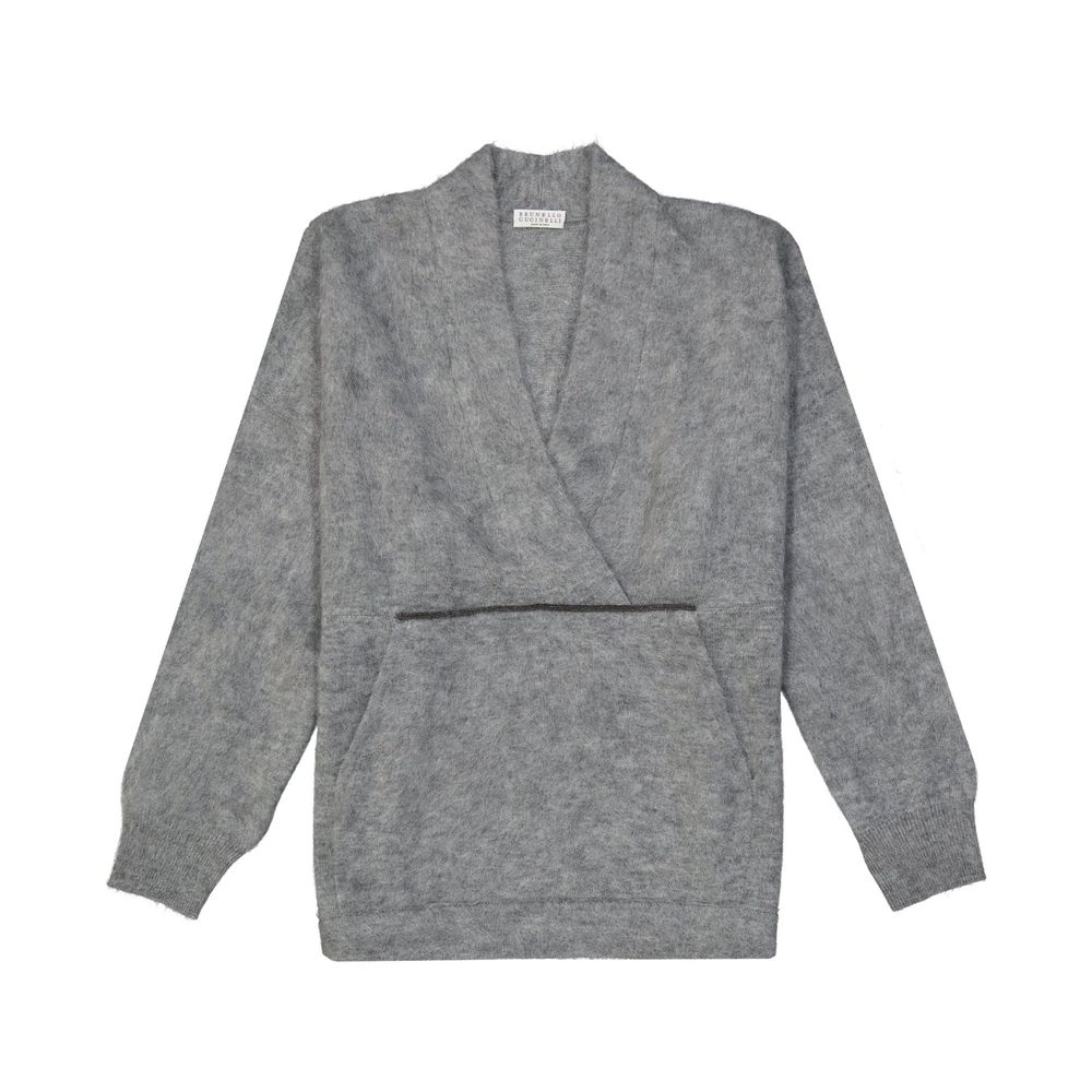 Brunello Cucinelli Gray Wool Sweatshirt | Regal Royce
