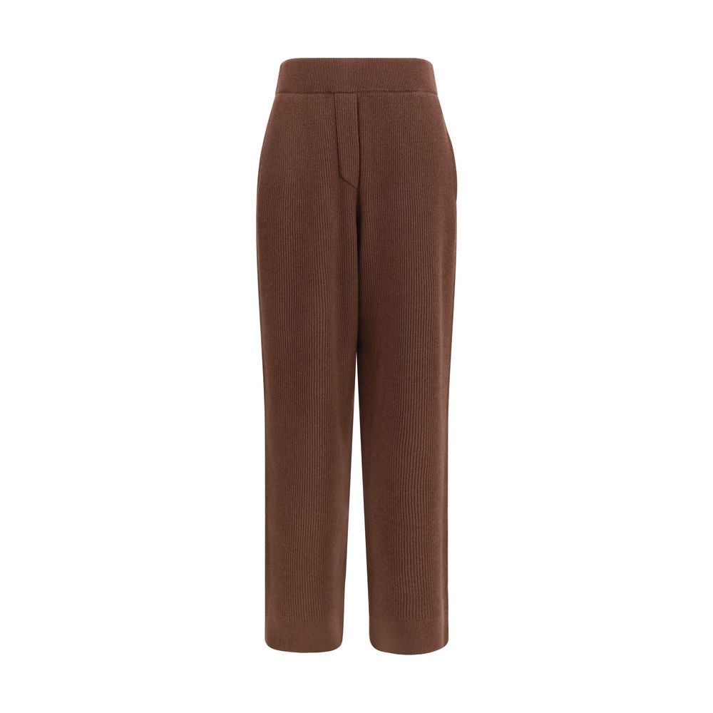 Brunello Cucinelli Brown Cashmere Casual Pants | Regal Royce