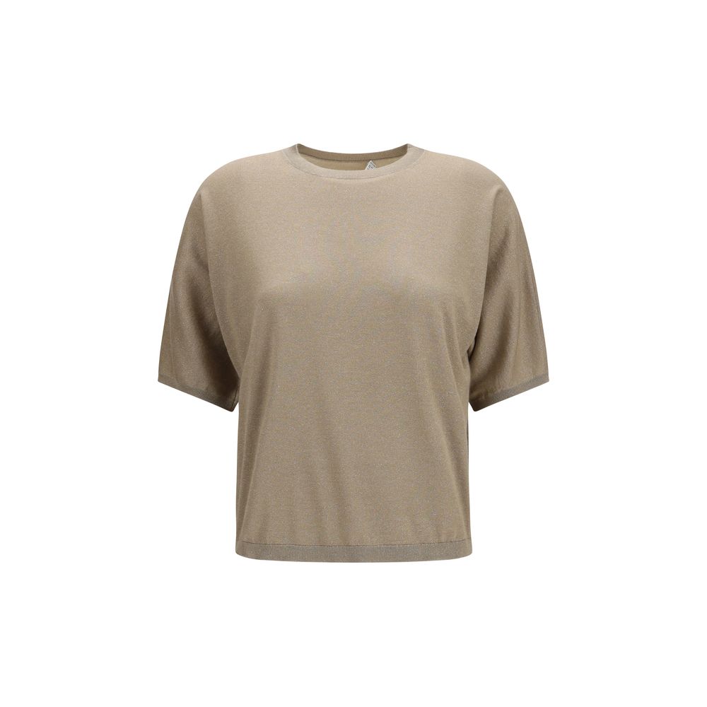Brunello Cucinelli Beige Cashmere T-Shirt | Regal Royce