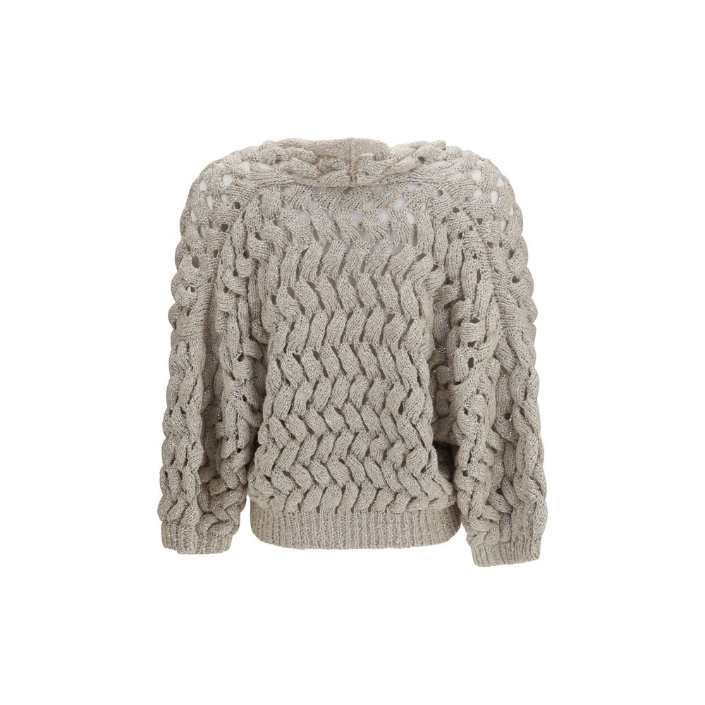 Brunello Cucinelli Beige Silk Cardigan | Regal Royce