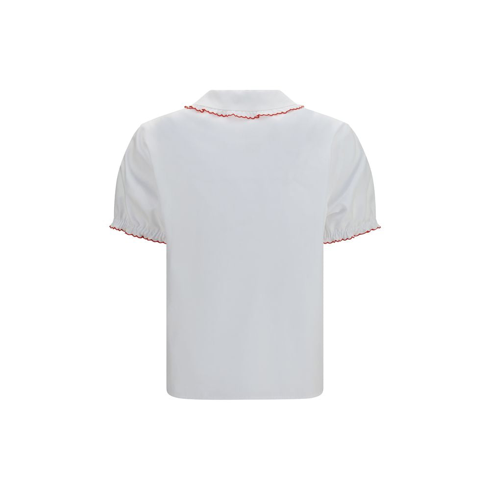 Miu Miu White Cotton Blouse | Regal Royce