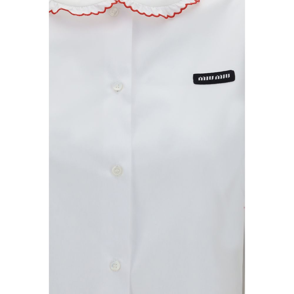 Miu Miu White Cotton Blouse | Regal Royce