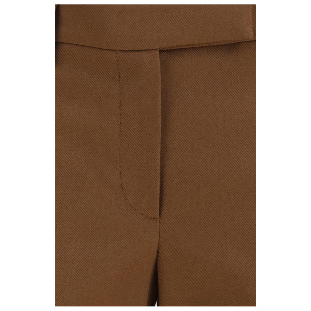 Brunello Cucinelli Brown Elastane Casual Pants | Regal Royce