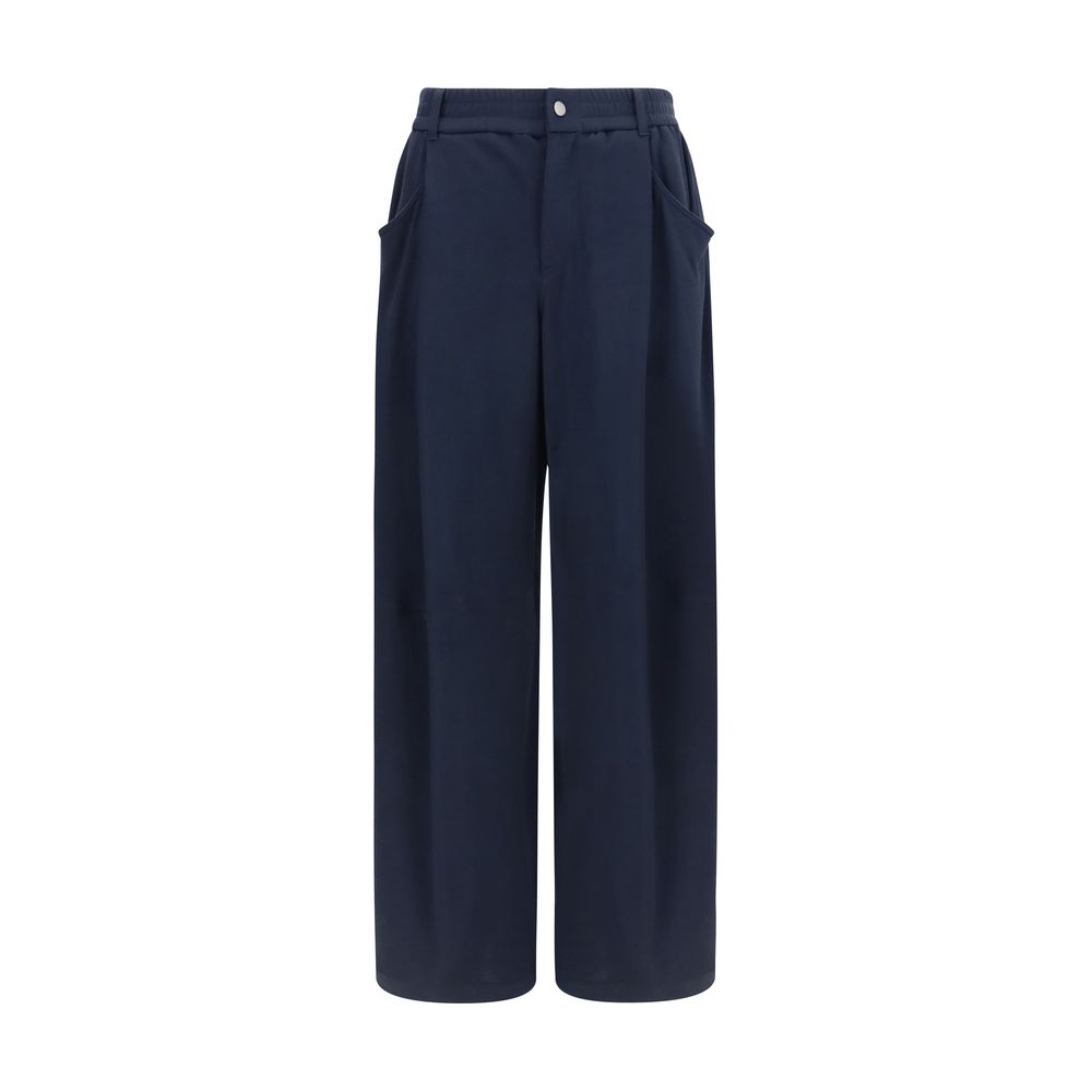Brunello Cucinelli Blue Cotton Casual Pants | Regal Royce